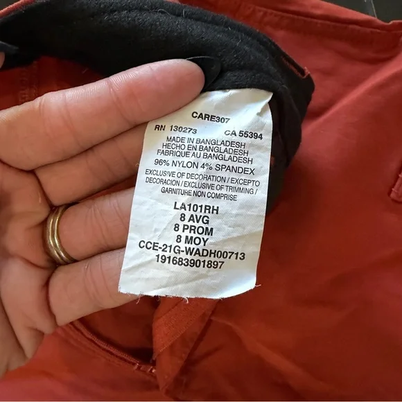 All Terrain Gear by Wrangler burnt orange Cargo Pants size 8 - Picture 4 of 13